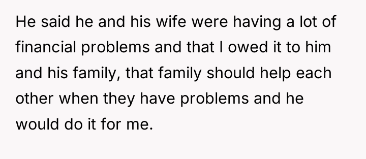 He said he and his wife were having a lot...