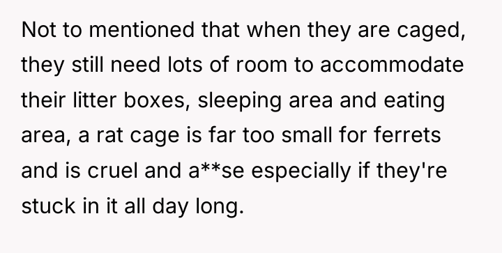 Not to mentioned that when they are caged, they still...