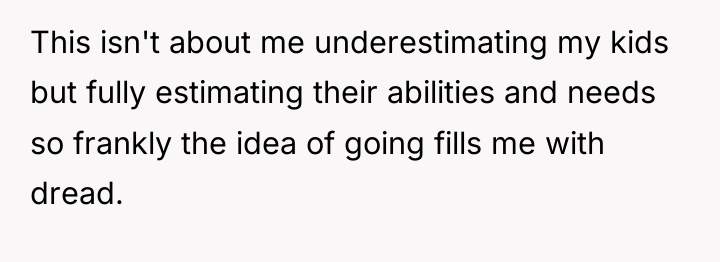 This isn't about me underestimating my kids but fully estimating...