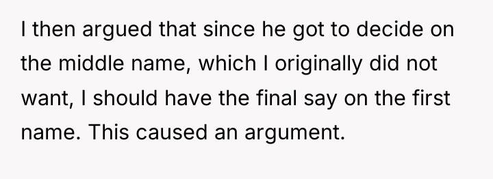I then argued that since he got to decide on...