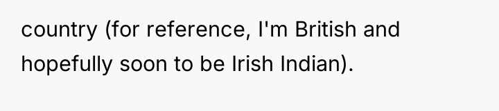 country (for reference, I'm British and hopefully soon to be...