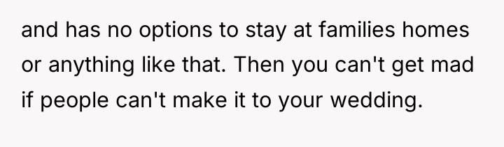 and has no options to stay at families homes or...