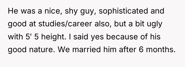 He was a nice, shy guy, sophisticated and good at...