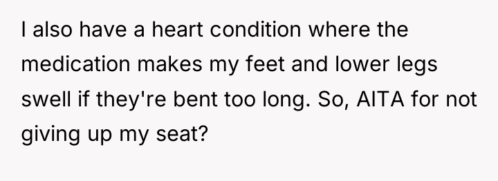 I also have a heart condition where the medication makes...
