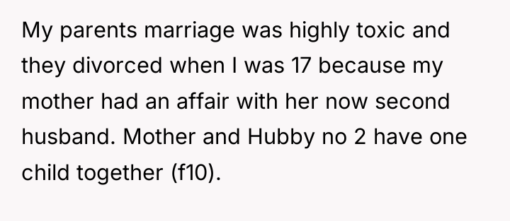 My parents marriage was highly toxic and they divorced when...