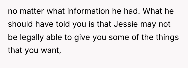 no matter what information he had. What he should have...