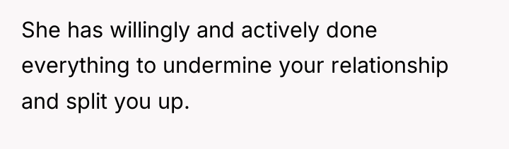 She has willingly and actively done everything to undermine your...