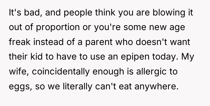 It's bad, and people think you are blowing it out...