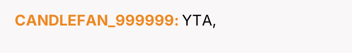 CANDLEFAN_999999 YTA,