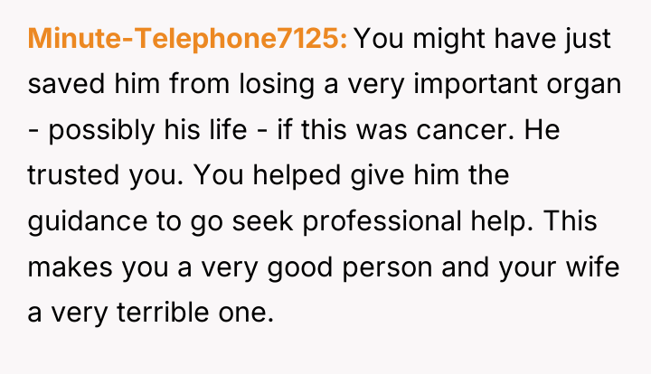Minute-Telephone7125 You might have just saved him from losing a...