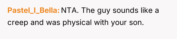 Pastel_I_Bella NTA. The guy sounds like a creep and was...