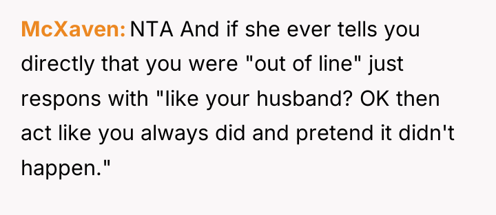 McXaven NTA And if she ever tells you directly that...