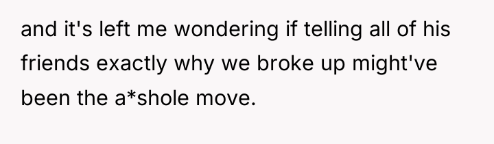 and it's left me wondering if telling all of his...