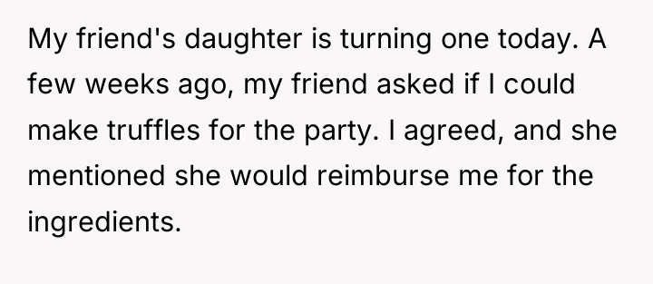 My friend's daughter is turning one today. A few weeks...