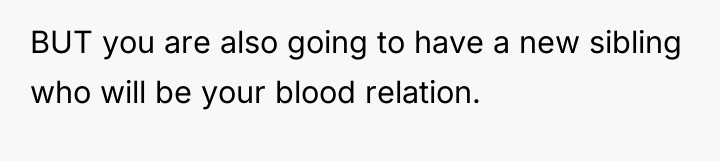 BUT you are also going to have a new sibling...