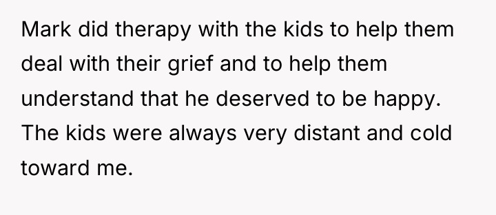 Mark did therapy with the kids to help them deal...
