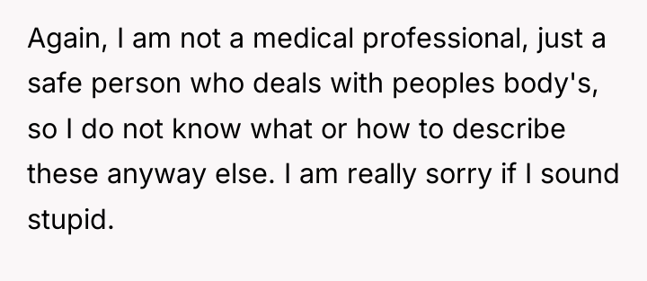 Again, I am not a medical professional, just a safe...
