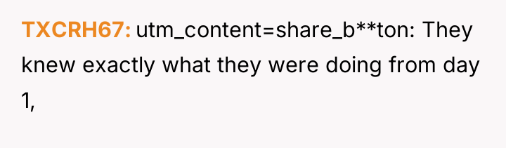 TXCRH67 utm_content=share_b**ton: They knew exactly what they were doing from...