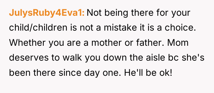 JulysRuby4Eva1 Not being there for your child/children is not a...