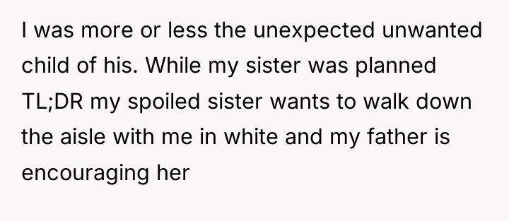 I was more or less the unexpected unwanted child of...