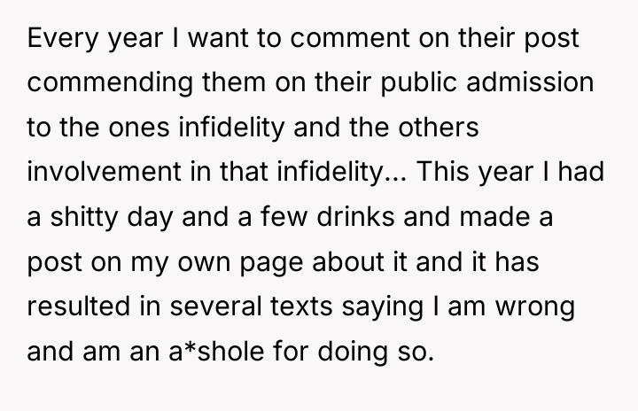 Every year I want to comment on their post commending...