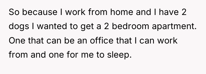 So because I work from home and I have 2...