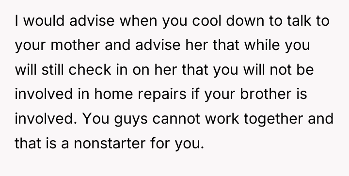 I would advise when you cool down to talk to...