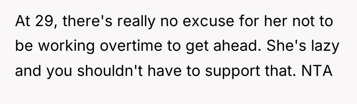 At 29, there's really no excuse for her not to...