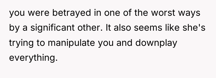 you were betrayed in one of the worst ways by...