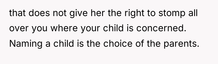 that does not give her the right to stomp all...