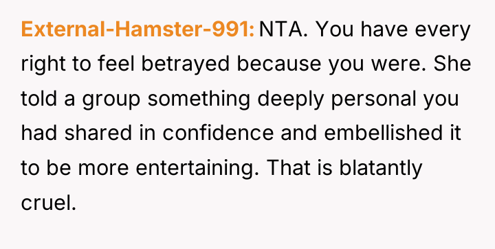 External-Hamster-991 NTA. You have every right to feel betrayed because...