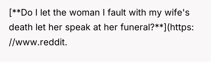 [**Do I let the woman I fault with my wife's...
