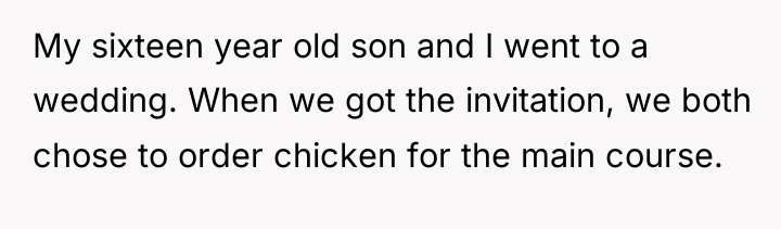 My sixteen year old son and I went to a...