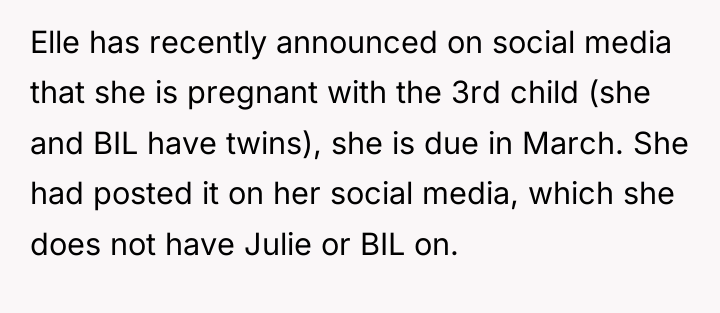 Elle has recently announced on social media that she is...