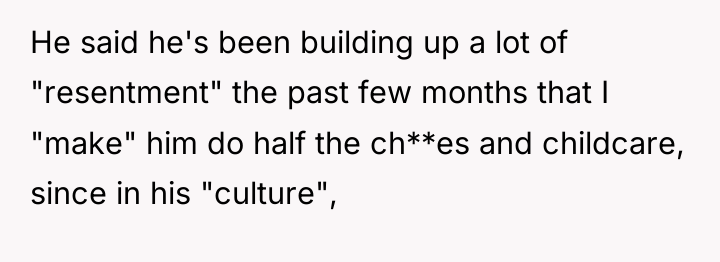 He said he's been building up a lot of "resentment"...