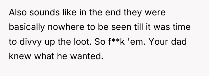 Also sounds like in the end they were basically nowhere...