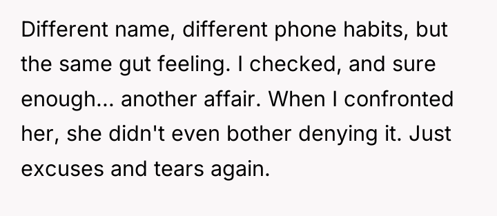 Different name, different phone habits, but the same gut feeling....