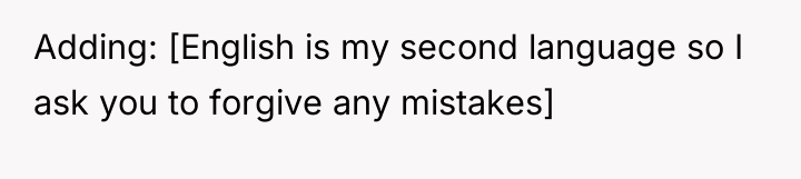Adding: [English is my second language so I ask you...