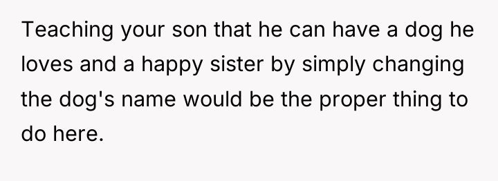 Teaching your son that he can have a dog he...