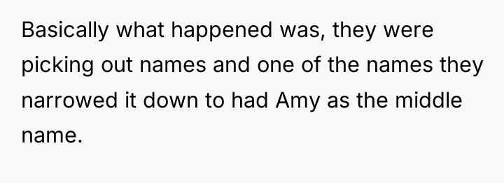 Basically what happened was, they were picking out names and...