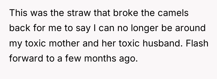 This was the straw that broke the camels back for...
