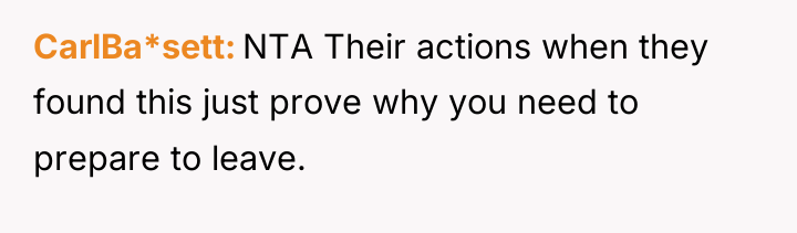 CarlBa*sett NTA Their actions when they found this just prove...