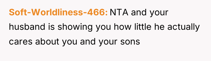 Soft-Worldliness-466 NTA and your husband is showing you how little...