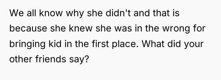 We all know why she didn't and that is because...