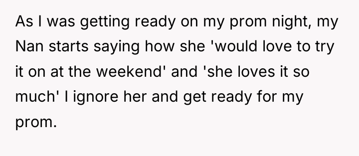 As I was getting ready on my prom night, my...
