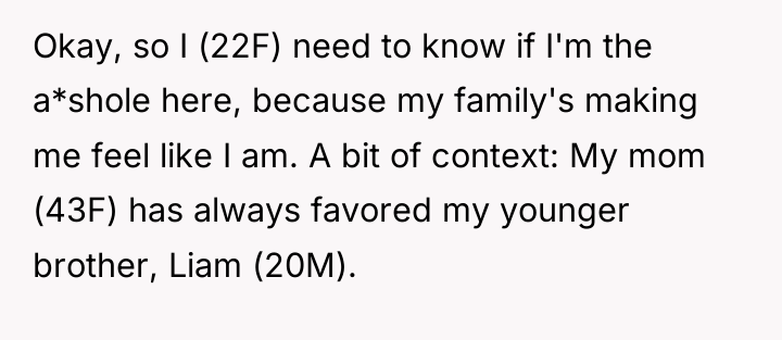 Okay, so I (22F) need to know if I'm the...