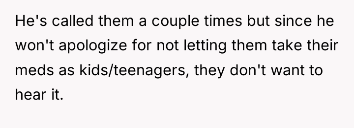 He's called them a couple times but since he won't...