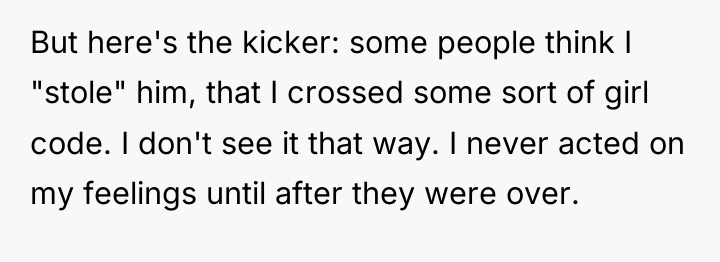 But here's the kicker: some people think I "stole" him,...