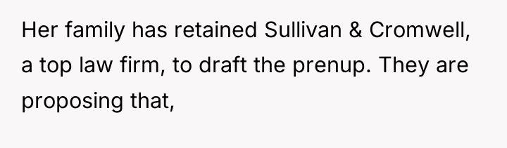 Her family has retained Sullivan & Cromwell, a top law...