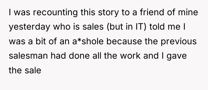 I was recounting this story to a friend of mine...